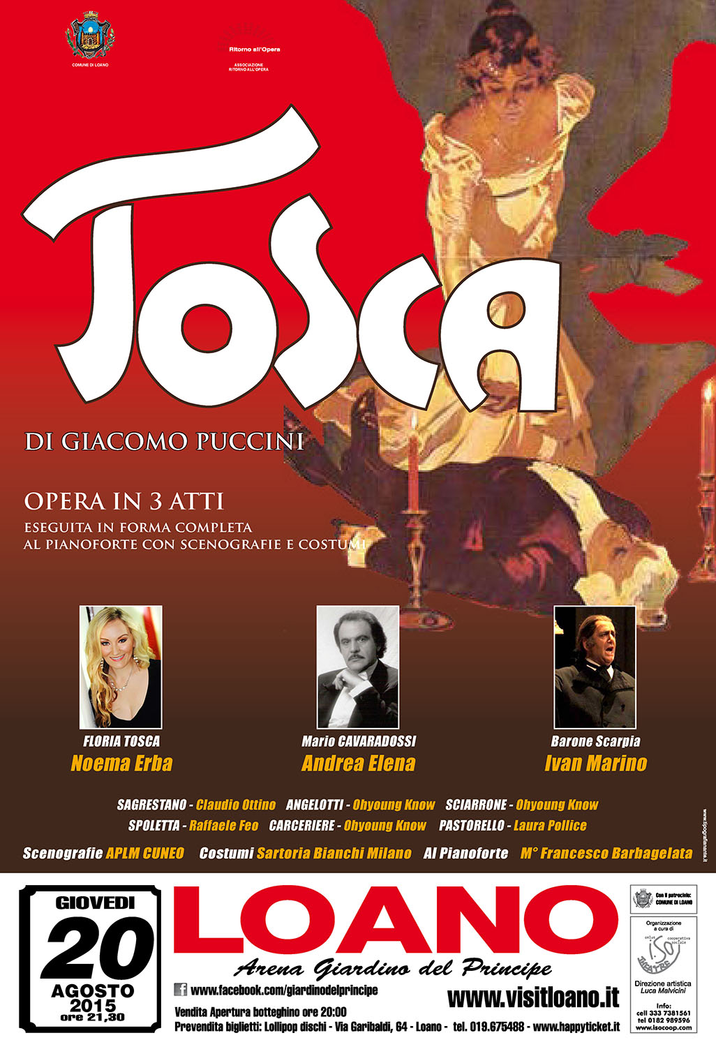 Noema Erba as Tosca, Teatro Loana, Italy
