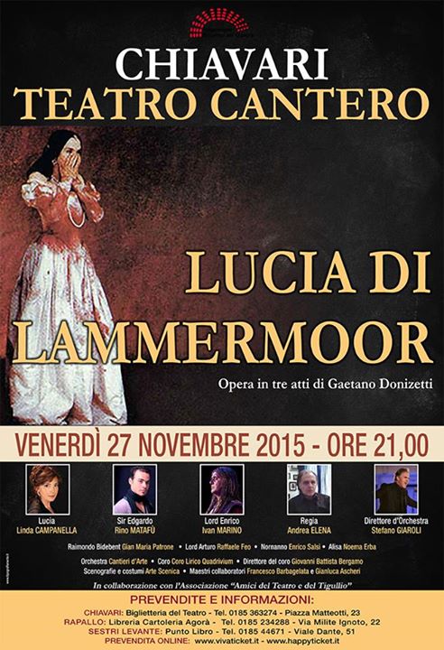 Noema Erba in Lucia di Lammermoor. Italy 2015
